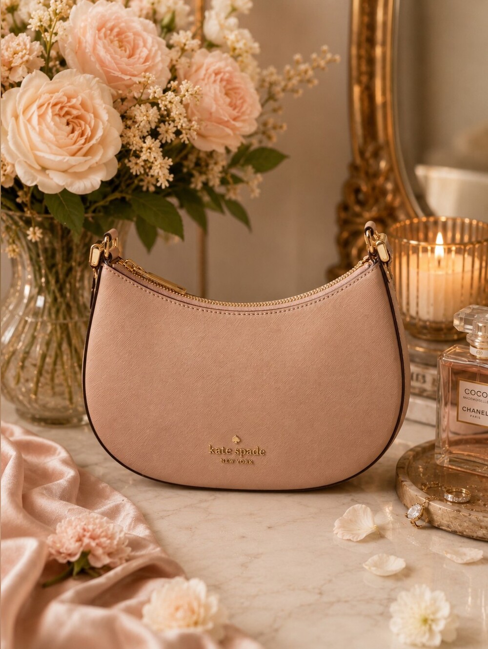 NWT Kate Spade Paige Saffiano Leather Convertible Shoulder Crossbody Bag